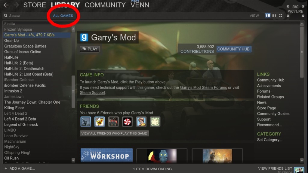 Garrys Mod Steam Key